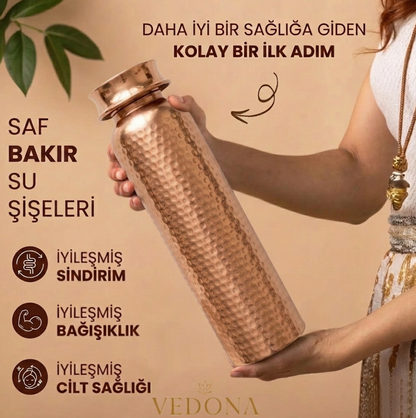 Ayurvedik %100 Saf Bakır Termos